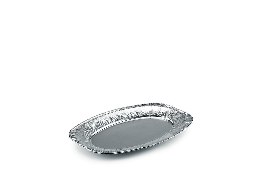 Alu-Platte, Servierplatte, oval, klein, 333 x 233 mm
