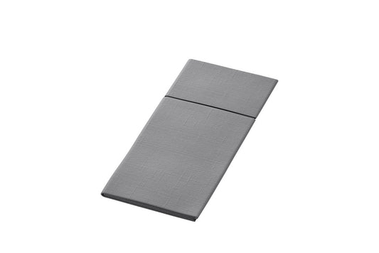 Bestecktasche, Duniletto® Slim, Dunisoft Bio, granit grau, 40 x 33 cm