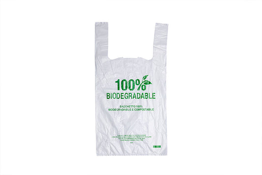 Bio Hemdchentragetasche, 300 x 180 x 550 mm, weiß, kompostierbar nach DIN EN 13432