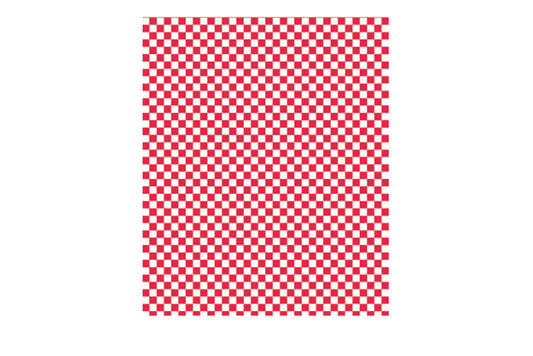 Burgerpapier, Einschlagpapier, rot/weiß kariert, FSC Zertifiziert, 35g/m², 31 x 31 cm