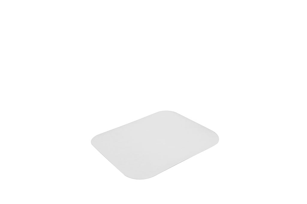 Deckel, Alukarton-Deckel für Alu-Menüschale, ungeteilt, 140 x 115 mm, Typ R28L