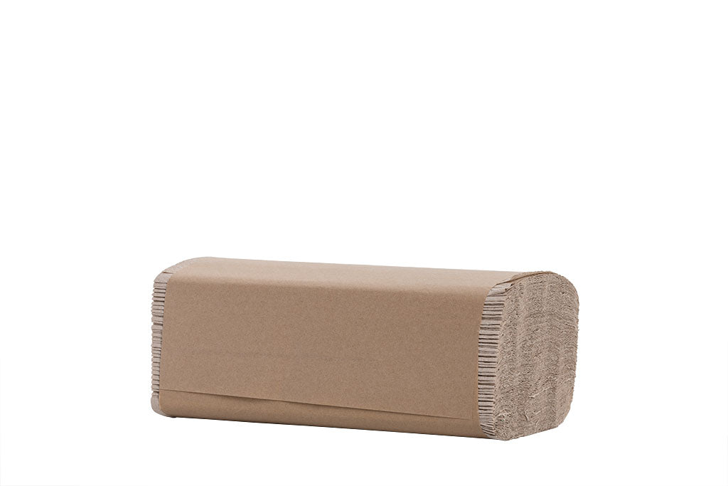 Falthandtücher, Papier-Handtücher "Top", V-Falz, grau/braun, 1lagig, 25 x 23 cm, 4.000 Stück