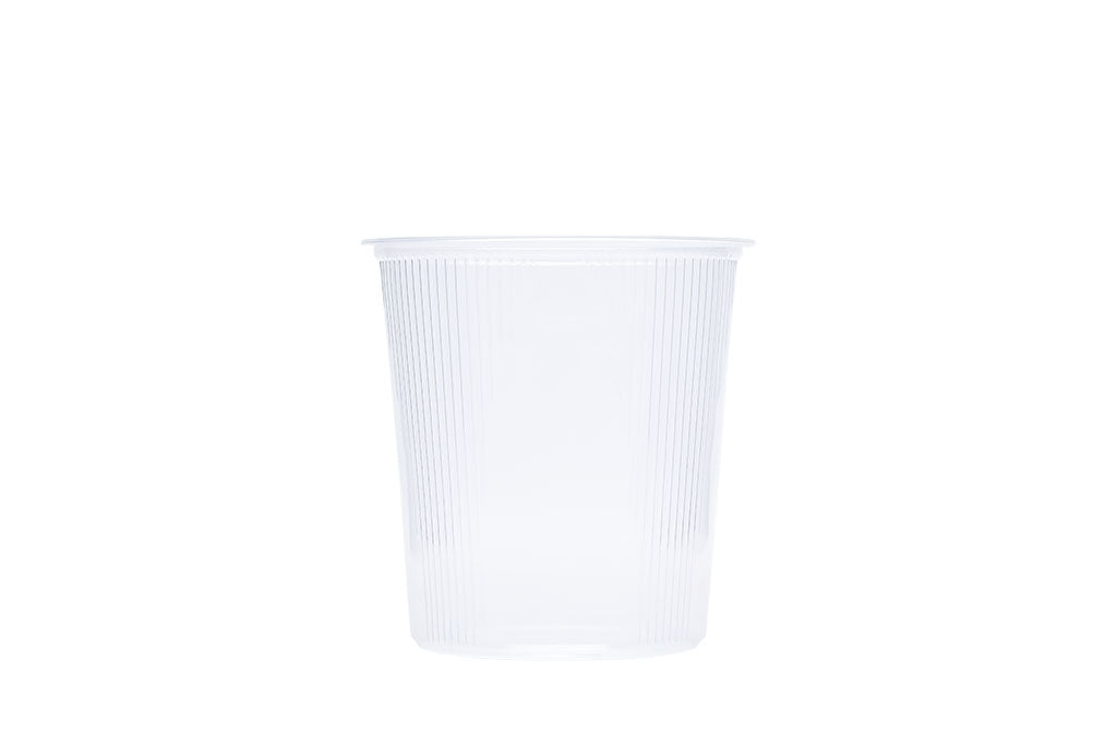 Feinkostbecher inkl. Deckel, transparent, 500 ml, Rund, ⌀ 10 cm, Höhe 10,5 cm