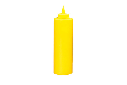 Flasche für Senf, gelb, HDPE, 720 ml, ⌀7 cm, Höhe 24,2 cm