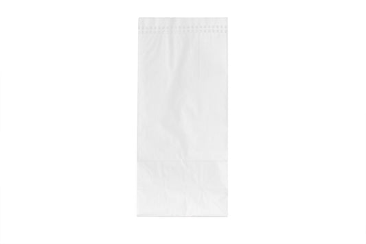 Hähnchen Warmhaltebeutel, 3-lagig, unbedruckt, weiß, 13 x 8 x 28 cm, Größe 1/1