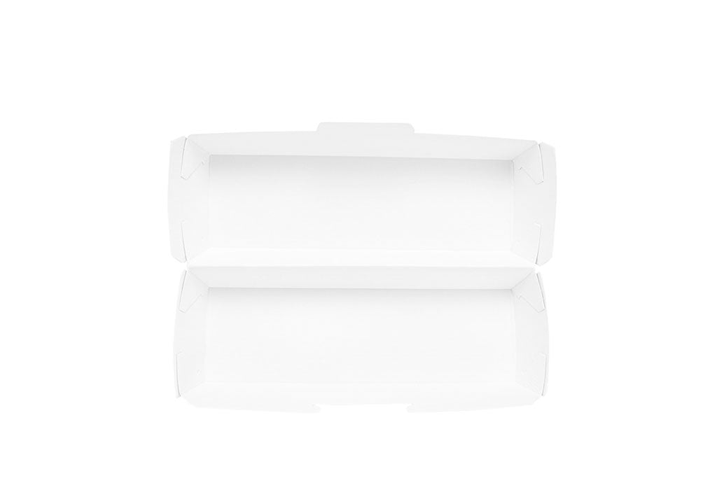 Hot Dog Box, Kraftpapier, schwarz, FSC Zertifiziert, 23,2 x 9 x 6,3 cm
