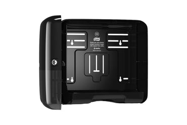 TORK Mini-Papierhandtuchspender für Zickzack-Handtücher, Elevation H3, Classic Mini, schwarz, Kunststoff