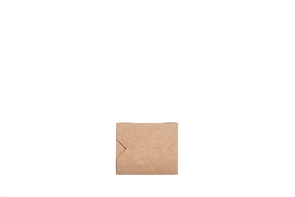 Lunchbox, Snackbox, "All Natural", Kraft-Papier, braun, ohne Kunststoff, fettdicht, 500ml, 110 x 90 x 50 mm