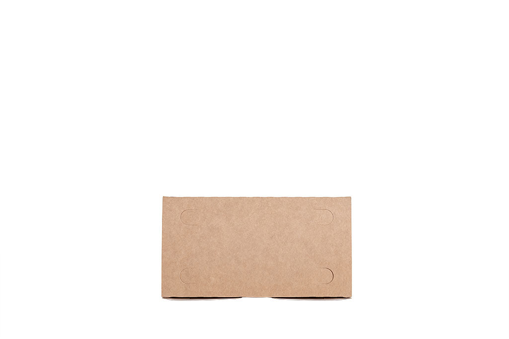 Mealbox, Menübox, "All Natural", Kraft-Papier, braun, ohne Kunststoff, fettdicht, 800ml, 200 x 100 x 50 mm