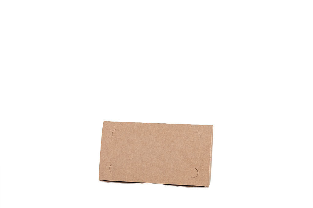 Mealbox, Menübox, "All Natural", Kraft-Papier, braun, ohne Kunststoff, fettdicht, 800ml, 200 x 100 x 50 mm