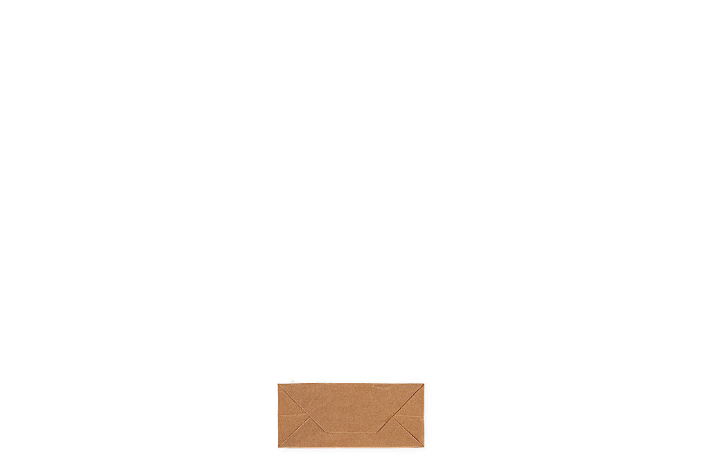 Papier Tragetasche klein, neutral, braun, reißfest bis zu 4Kg, 180 x 80 x 220 mm