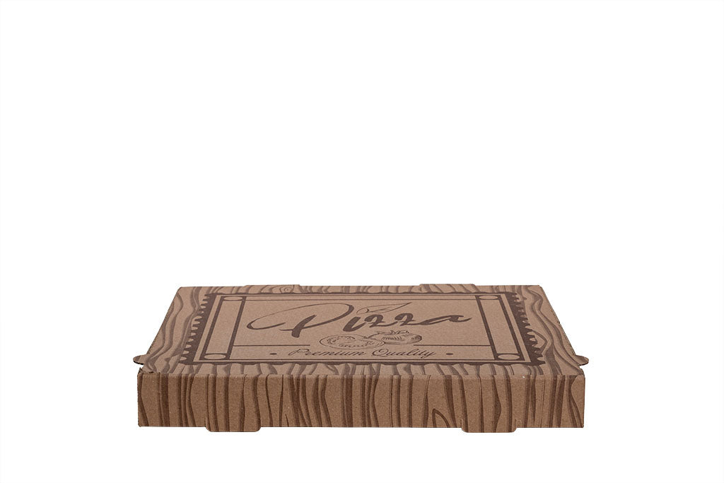 Pizzakarton 33, "Premium Quality", braun, 33 x 33 x 4 cm