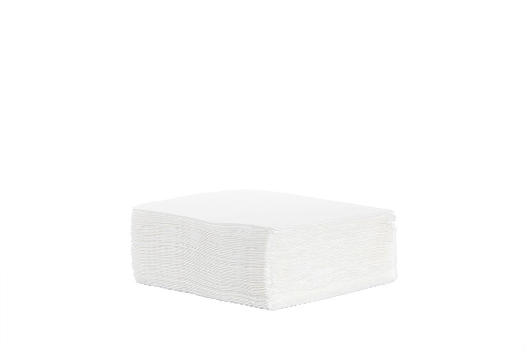 Servietten, "pearl white", 33 x 33 cm, 1-lagig, 1/4 Falzung