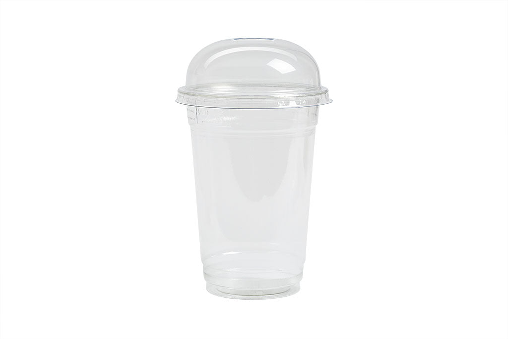 Smoothie Becher, Clear Cup, Kunststoffbecher (rPEt), glasklar, 400ml, 125mm x ⌀95mm