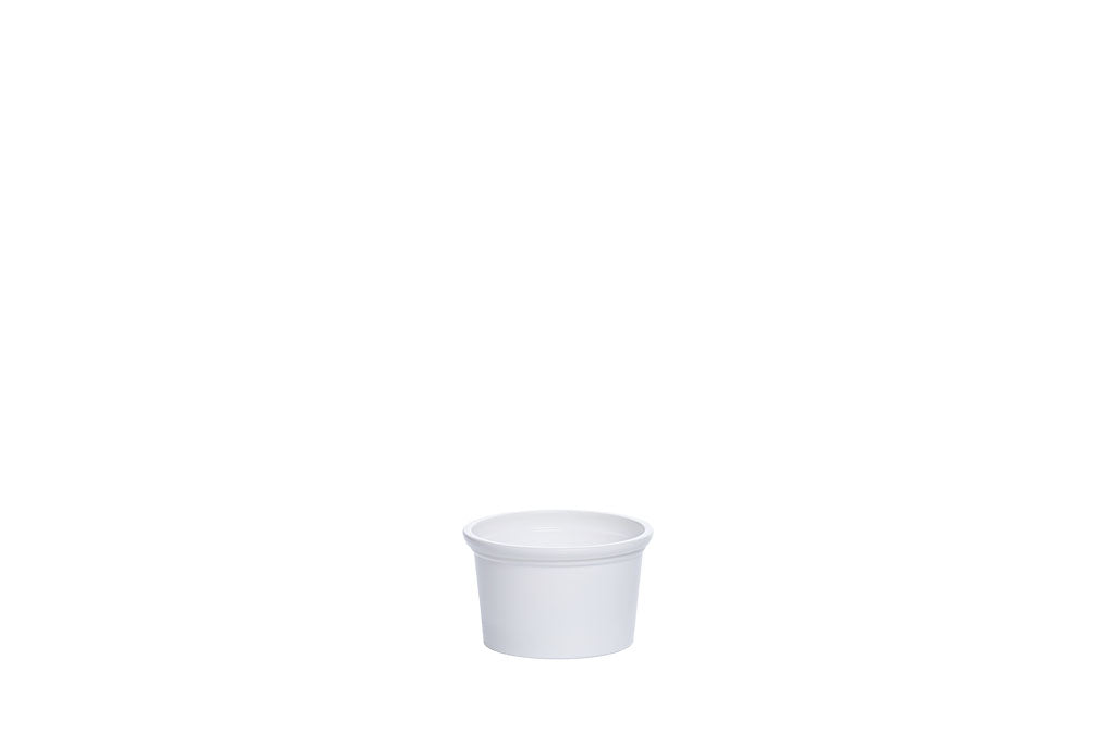 Soßen- und Dippbecher inkl. Deckel, weiß, 30 ml, Rund, ⌀ 4,5 cm, Höhe 2,9 cm