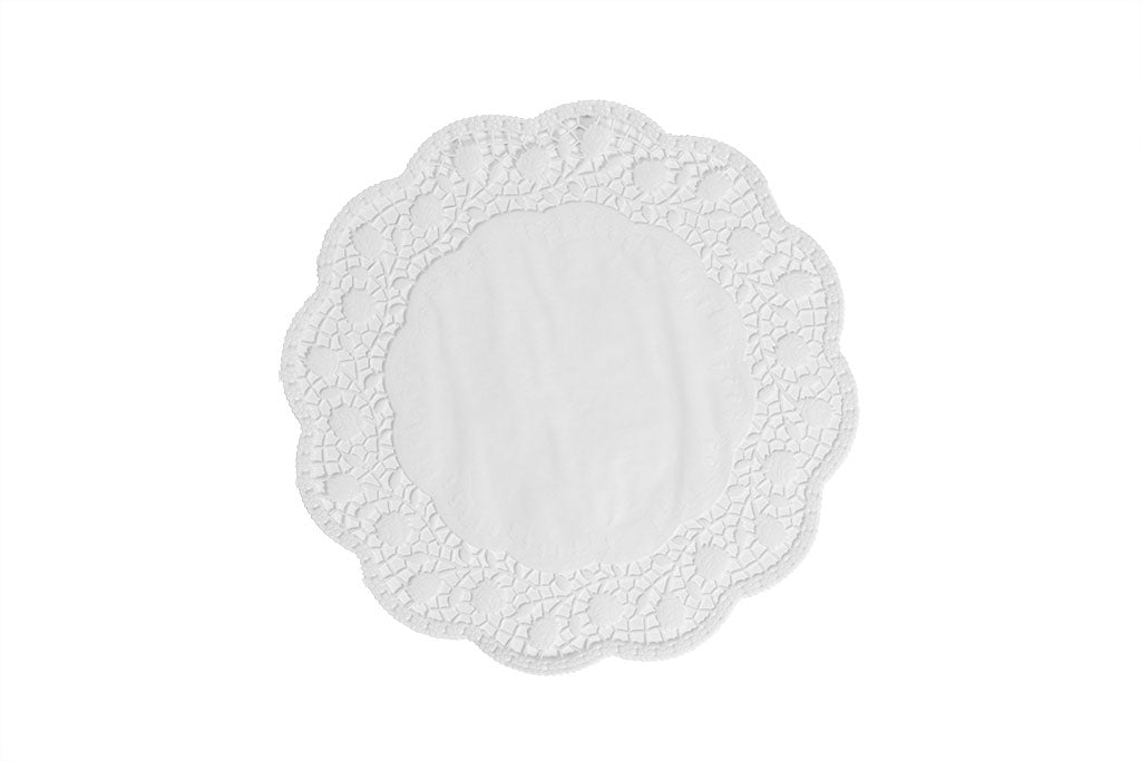Tortenspitzen, Spitzenpapiere, weiß, rund, Ø30 cm