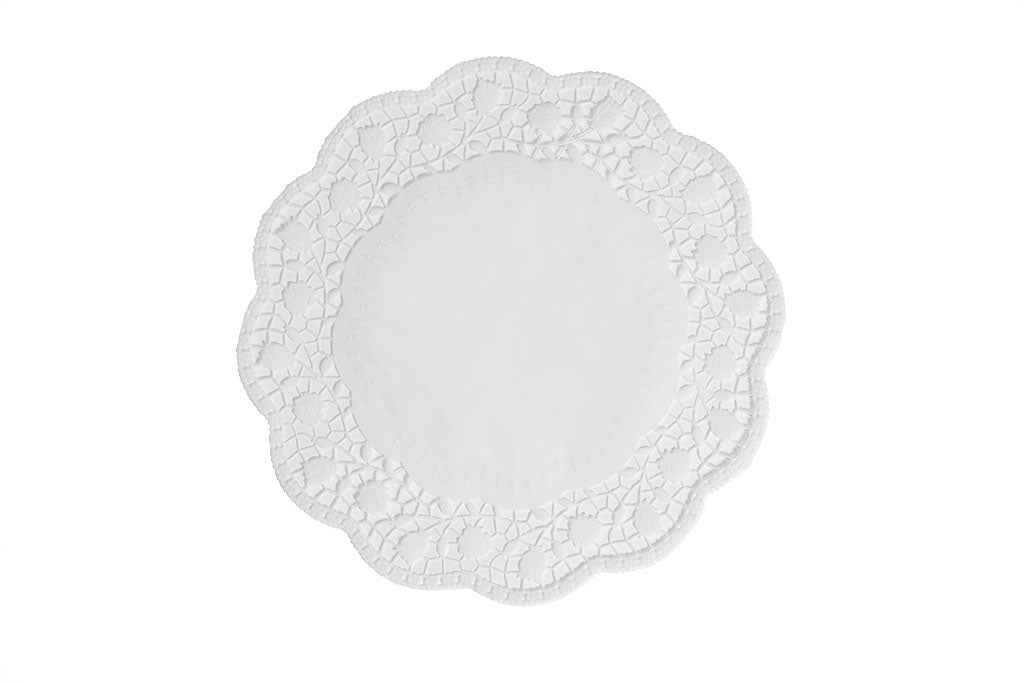 Tortenspitzen, Spitzenpapiere, weiß, rund, Ø32 cm