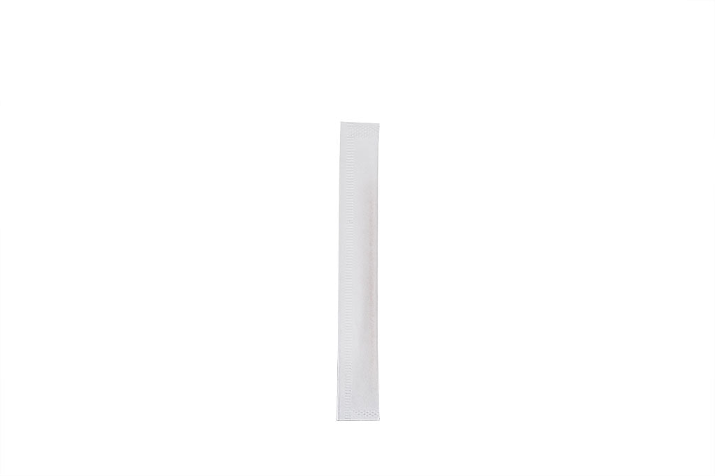 Zahnstocher, Holz, einzeln in Papier gehüllt, poliert, 6,7 cm Länge, ⌀ ca. 2 mm
