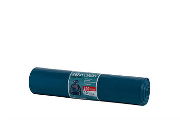 Abfallsäcke, Müllsäcke, extra stark, LDPE, blau, 100 x 125 cm, 240 Liter