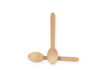 Bio Löffel, Holz, Einweg, 16 cm Länge