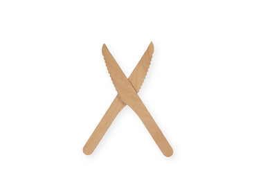 Bio Messer, Holz, Einweg, 16,5 cm Länge