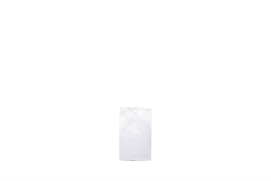 Faltenbeutel Bäckerei, weiß, Typ 415, unbedruckt, 12 + 5 x 21 cm