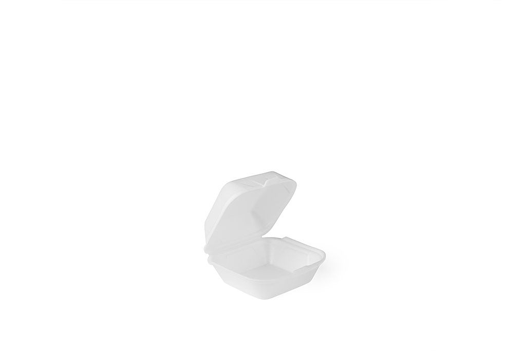 Hamburger-Box mittel, IP 7, unlaminiert, weiß, 13,5 x 13,5 x 7 cm