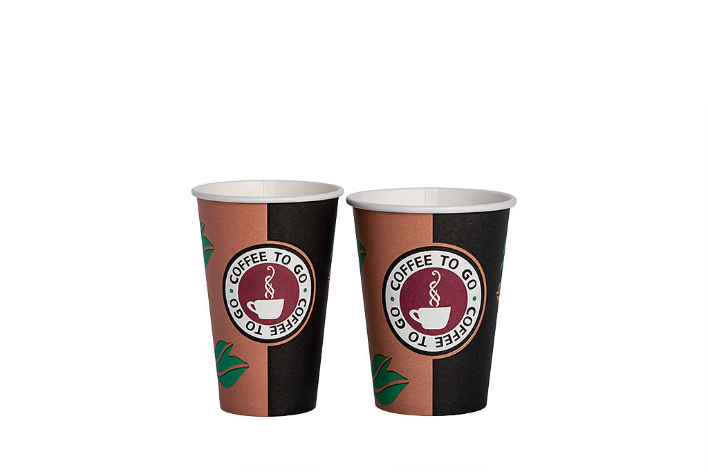 Kaffeebecher, Coffee to go Becher, Pappbecher, "CtG", Inhalt markierbar, 300ml, 12oz, ⌀90mm