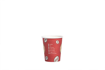 Kaffeebecher, Coffee to go Becher, Pappbecher, "Topline", Inhalt markierbar, 200ml, 8oz, ⌀80mm
