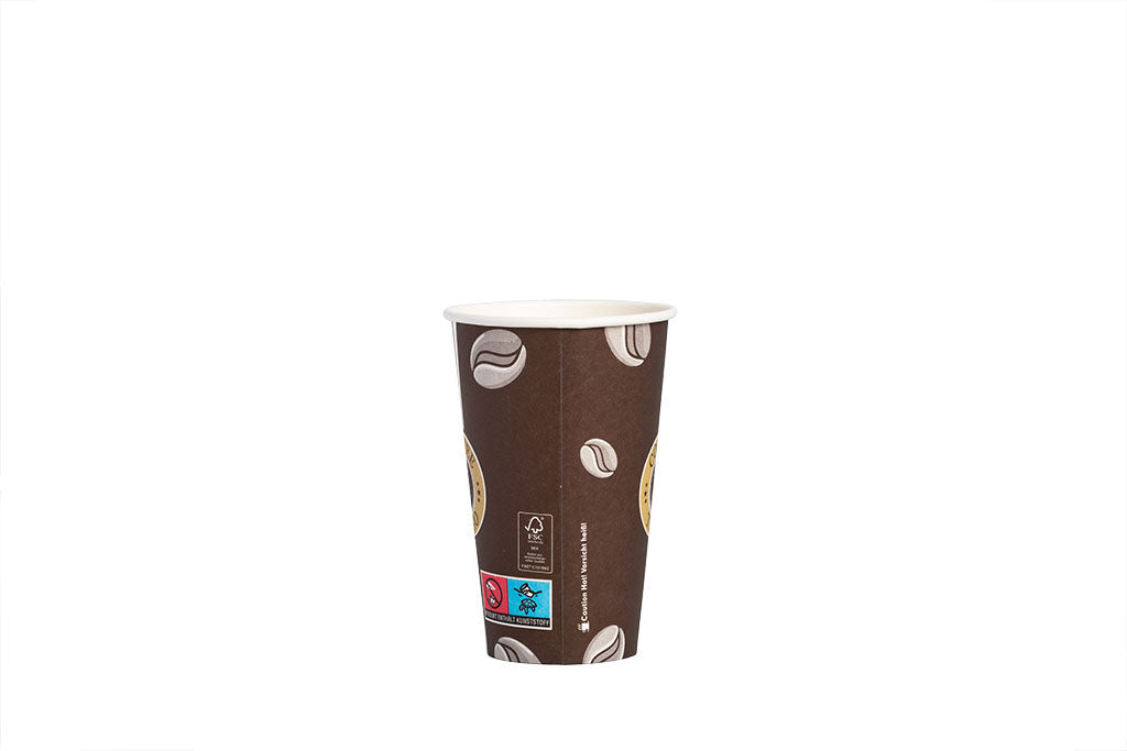 Kaffeebecher, Coffee to go Becher, Pappbecher, SLIM, "Topline", Inhalt markierbar, 300ml, 12oz, ⌀80mm
