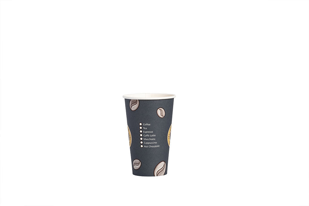 Kaffeebecher, Coffee to go Becher, Pappbecher, SLIM, "Topline", Inhalt markierbar, 300ml, 12oz, ⌀80mm