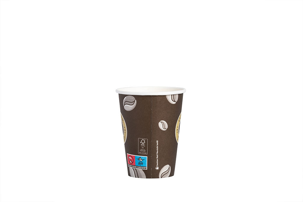 Kaffeebecher, Coffee to go Becher, Pappbecher, "Topline", Inhalt markierbar, 300ml, 12oz, ⌀90mm