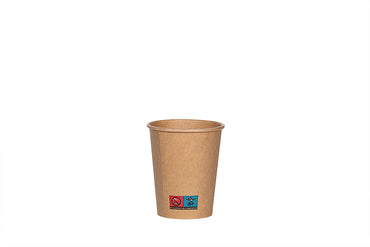 Kaffeebecher, Coffee to go Becher, Pappbecher, neurtral braun, 200ml, 8oz, ⌀80mm