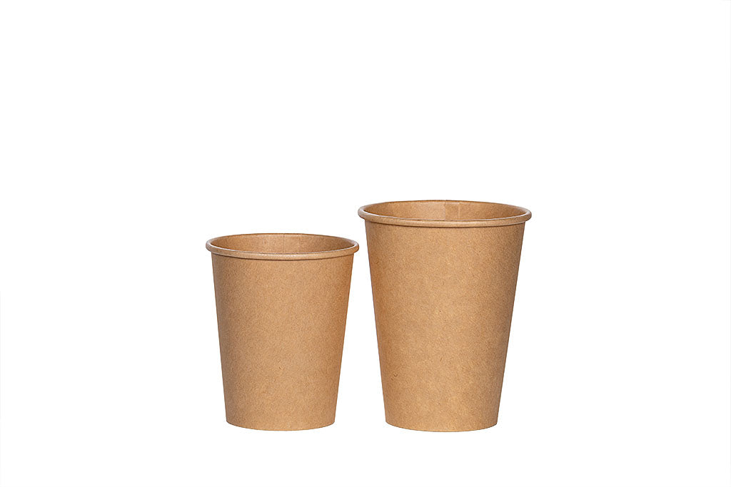 Kaffeebecher, Coffee to go Becher, Pappbecher, neurtral braun, 300ml, 12oz, ⌀90mm