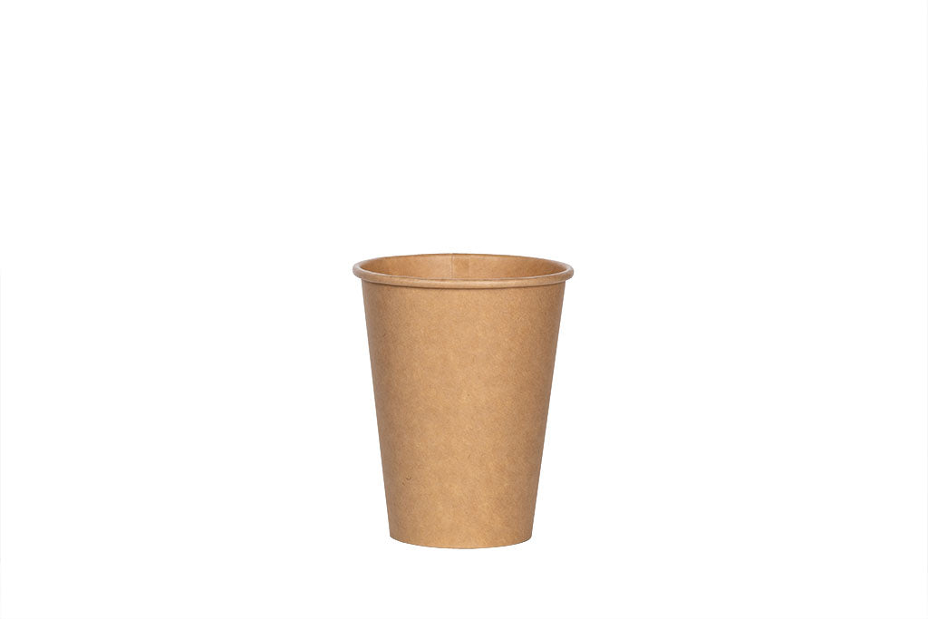 Kaffeebecher, Coffee to go Becher, Pappbecher, neurtral braun, 300ml, 12oz, ⌀90mm