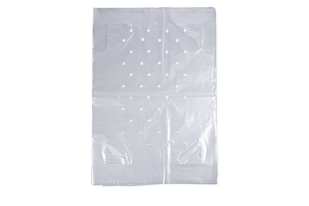 Kistenabdeckung, LDPE, transparent, mit Luftlöchern, lose, 400 x 600 mm