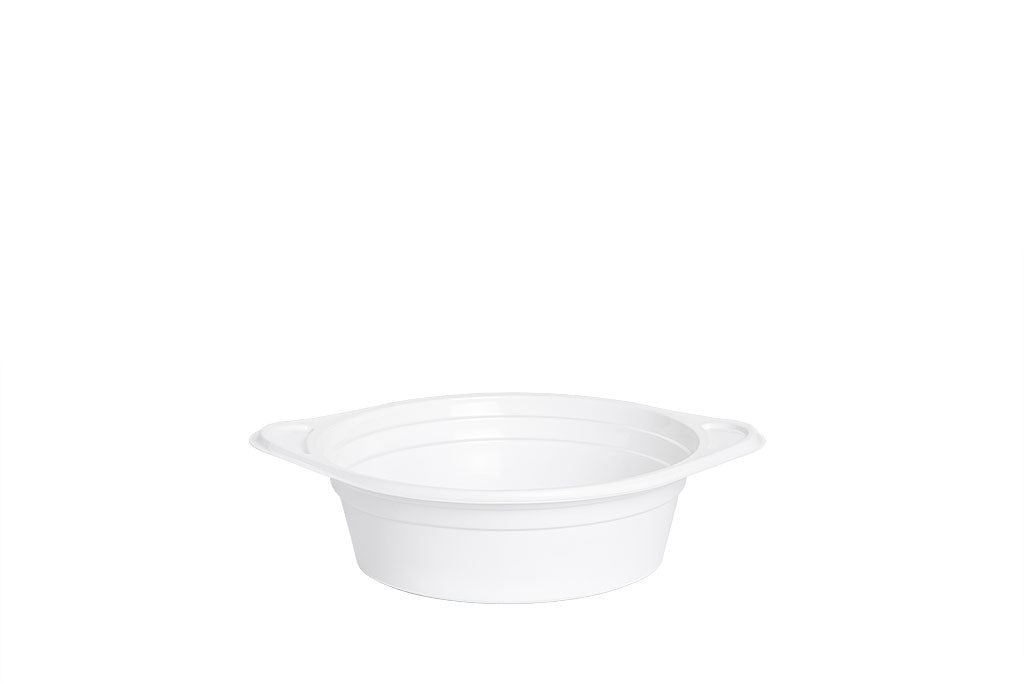 Mehrweg Suppen Schale aus Kunststoff, 500 ml, weiß, wiederverwendbar, – Malik GmbH