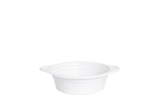 Mehrweg Suppen Schale aus Kunststoff, 500 ml, weiß, wiederverwendbar, Tiefe 5 cm, ⌀14,4 cm