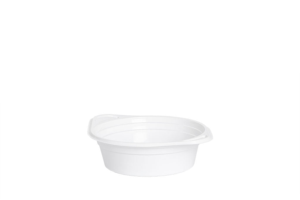 Mehrweg Suppen Schale aus Kunststoff, 500 ml, weiß, wiederverwendbar, Tiefe 5 cm, ⌀14,4 cm