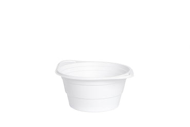 Mehrweg Suppen Schale aus Kunststoff, 750 ml, weiß, wiederverwendbar, Tiefe 8 cm, ⌀14,4 cm