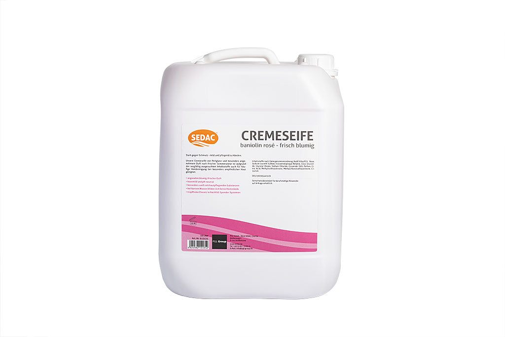 SEDAC Cremeseife rosé, hautschonend, pH-hautneutral, 10L