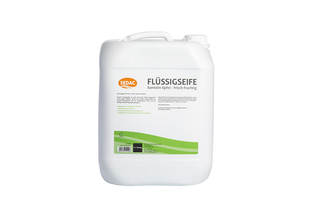 SEDAC Flüssigseife, baniolin Apfel, extra mild, hautmild und pH-neutral, 10L