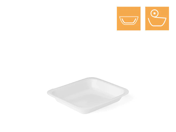 XPS Siegelschale A, Typ 601, laminiert, ungeteilt, weiß, 1.400 ml, 262 x 247 x 40 cm