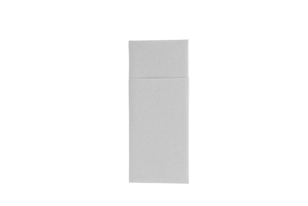 Bestecktasche, Kangaroo, Airlaid, grau, 55g/m², 40 x 33 cm