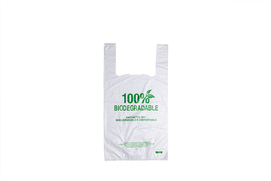 Bio Hemdchentragetasche, 250 x 120 x 450 mm, weiß, kompostierbar nach DIN EN 13432
