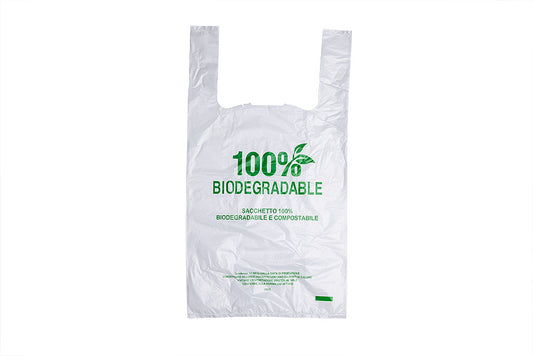 Bio Hemdchentragetasche, 300 x 200 x 600 mm, weiß, kompostierbar nach DIN EN 13432
