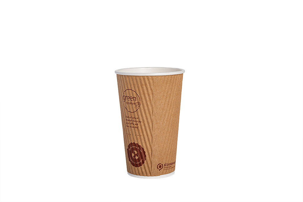 Bio Kaffeebecher, Coffee to go Becher, Rifflecup, "All natural", 400ml, 16oz, ⌀90mm
