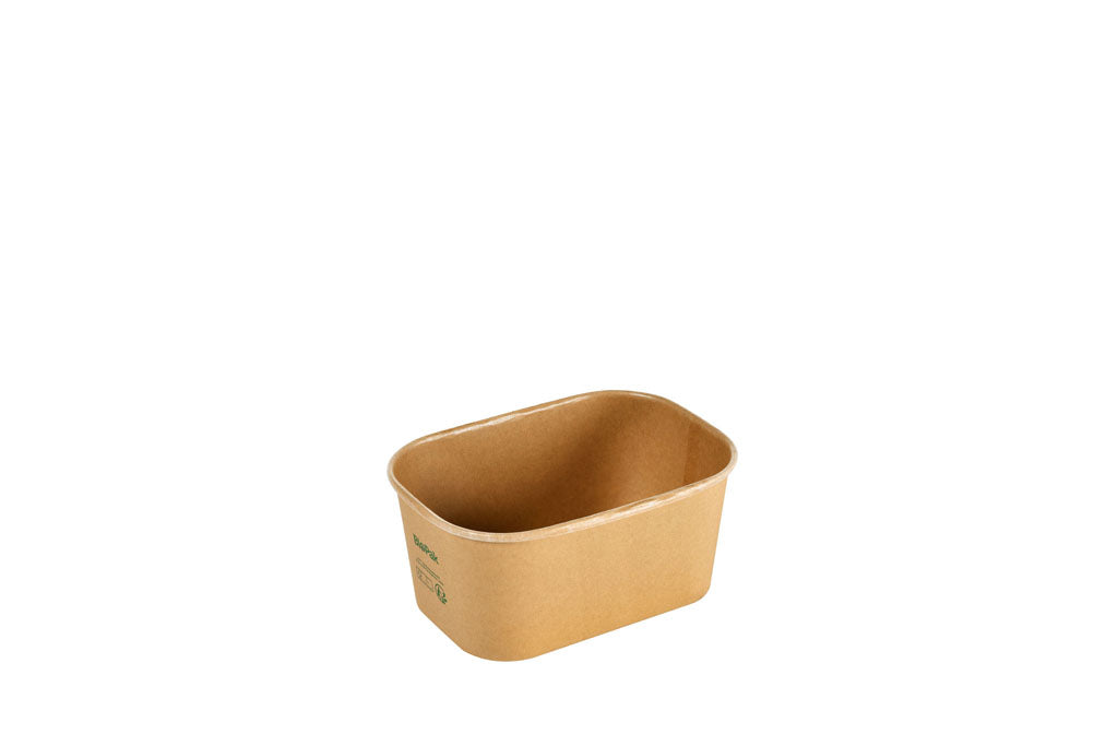 Bio Pak Brick Box, Größe M, ungeteilt, braun, FSC™ zertifizierter Karton, 1000 ml, 171 x 120 x 77 mm