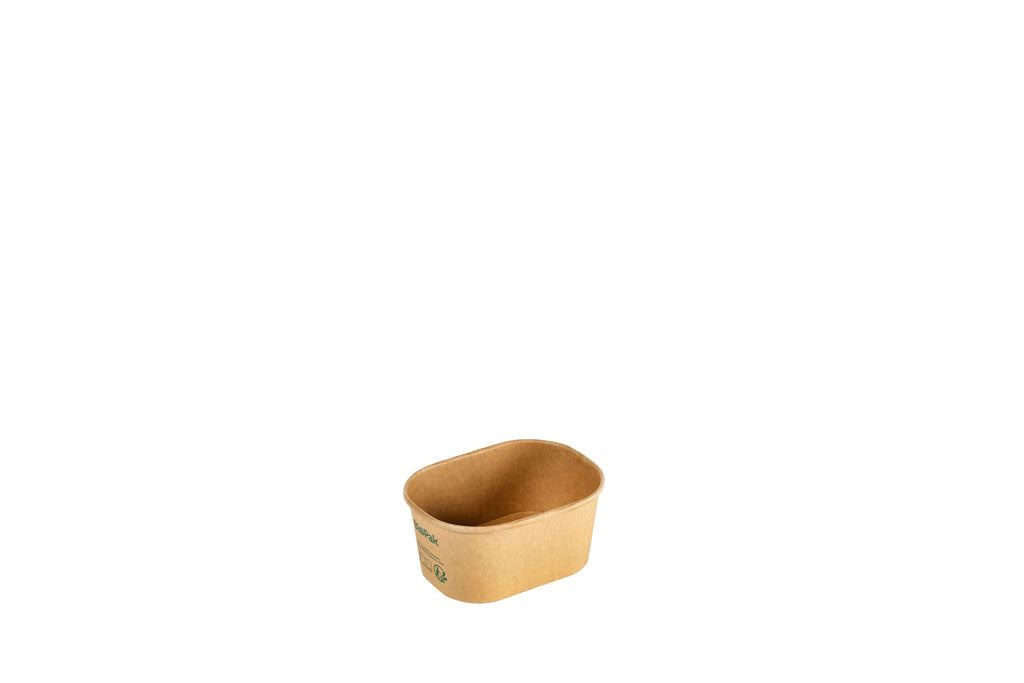 Bio Pak Brick Box, Größe Mini, ungeteilt, braun, FSC™ zertifizierter Karton, 250 ml, 108 x 80 x 50 mm