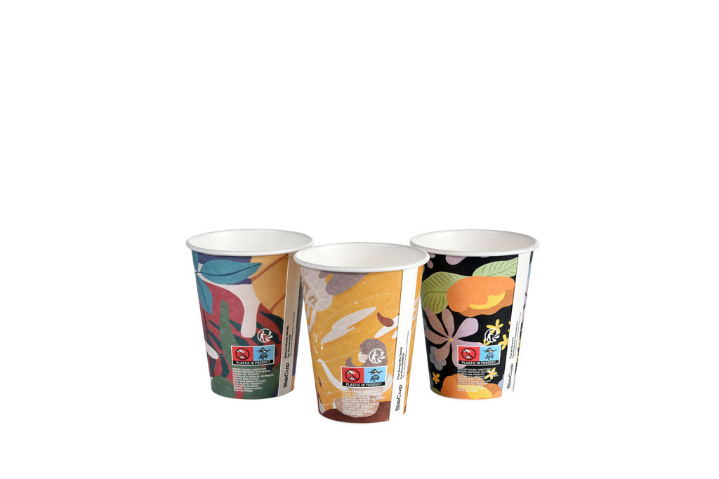 BioPak Kaffeebecher, Coffee to go Becher, "Art Series", 350ml, 12oz, ⌀90mm